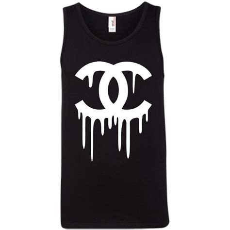 buy chanel logo t shirt|chanel logo tank top.